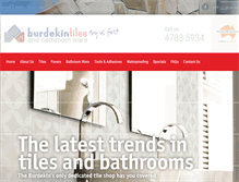 Tablet Screenshot of burdekintiles.com.au